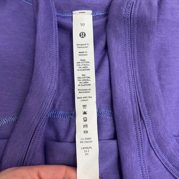 Lululemon Purple Tank Dress size 10 NWOT - Picture 2 of 5